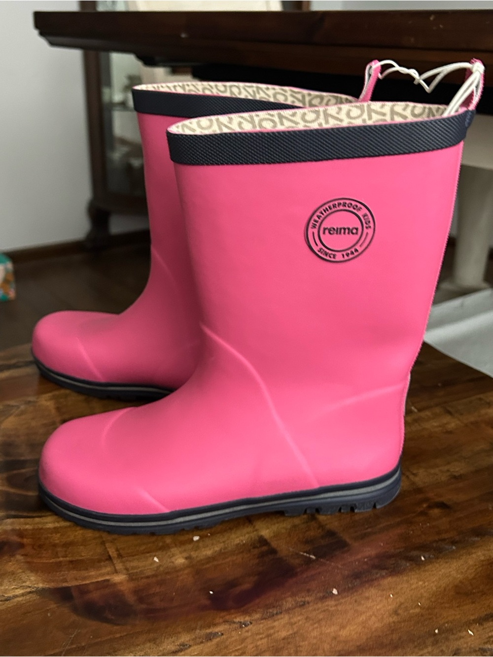 Reima Kids' Waterproof Pink Rain & Snow Boots